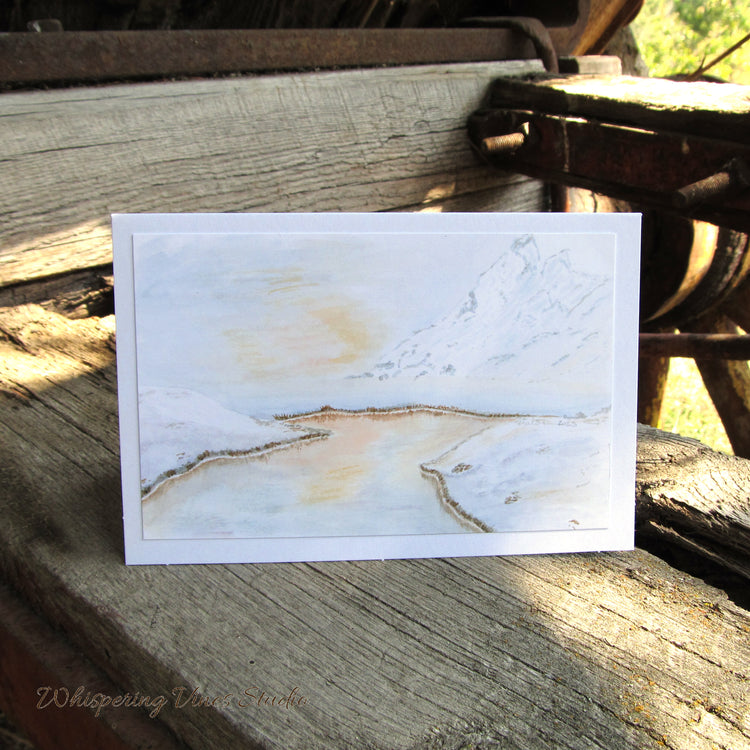 Boats and River Landscape Notecard Series, 4x6 Blank Greeting Cards, Original Watercolor Prints