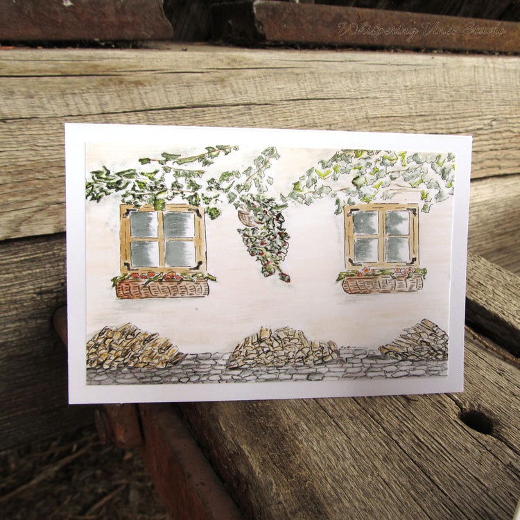 Italian Series Watercolor Print Note Cards: Blank Inside, Original Artwork, with Mailing Envelope